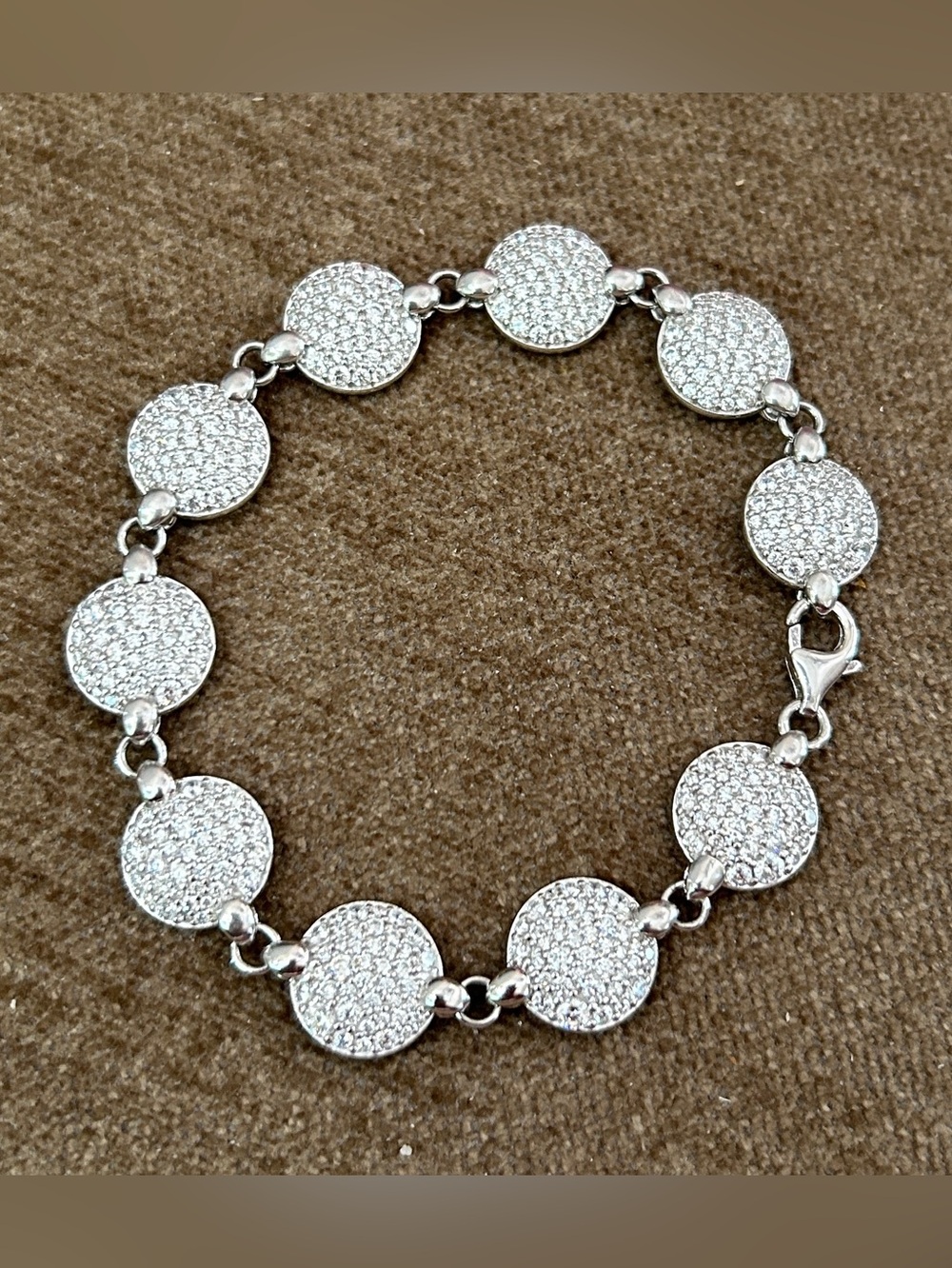 JEN by Jennifer Miller Round Lab Grown Diamond 5.5 Carat Sterling Bracelet